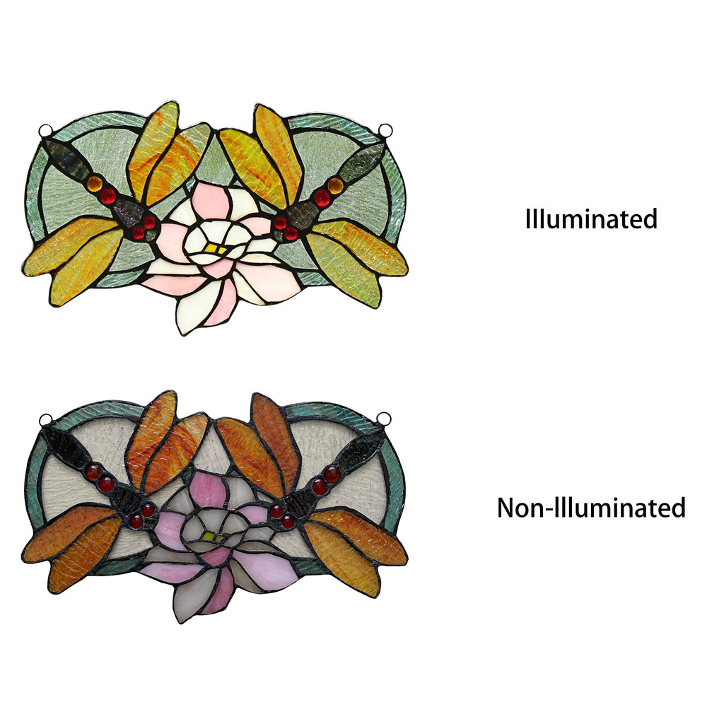 Tiffany-Glass Window Panel 13x22 B63642