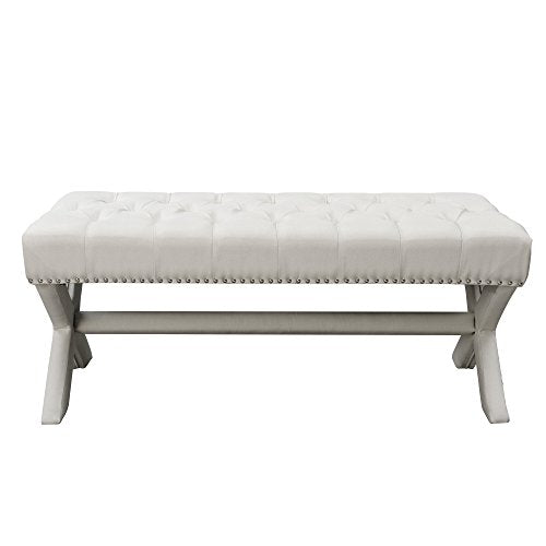 Dark Grey Velvet Bench J56979
