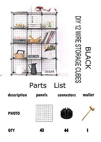 12 Cube Wire Storage Organizer D14907