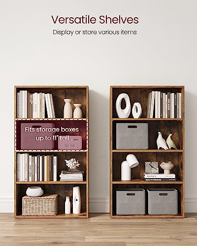 5-Tier Rustic Brown Bookshelf E63848