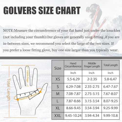 Winter Touch Screen Thermal Knit Gloves with Elastic Cuff F368774