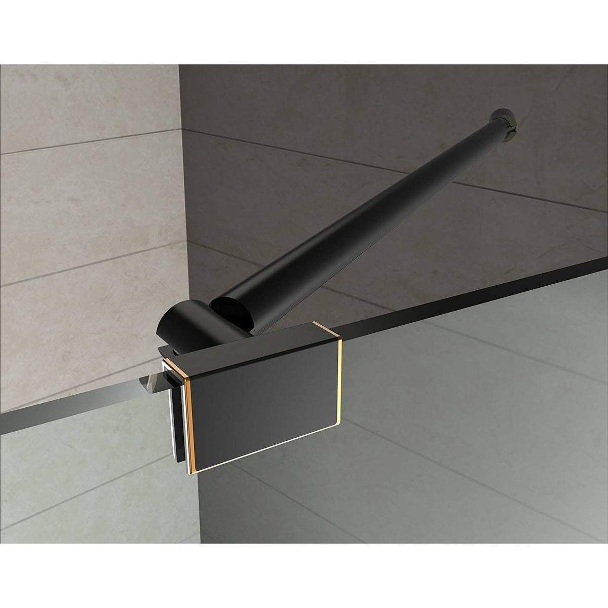 Chrome Frameless Square Shower Enclosure V58875