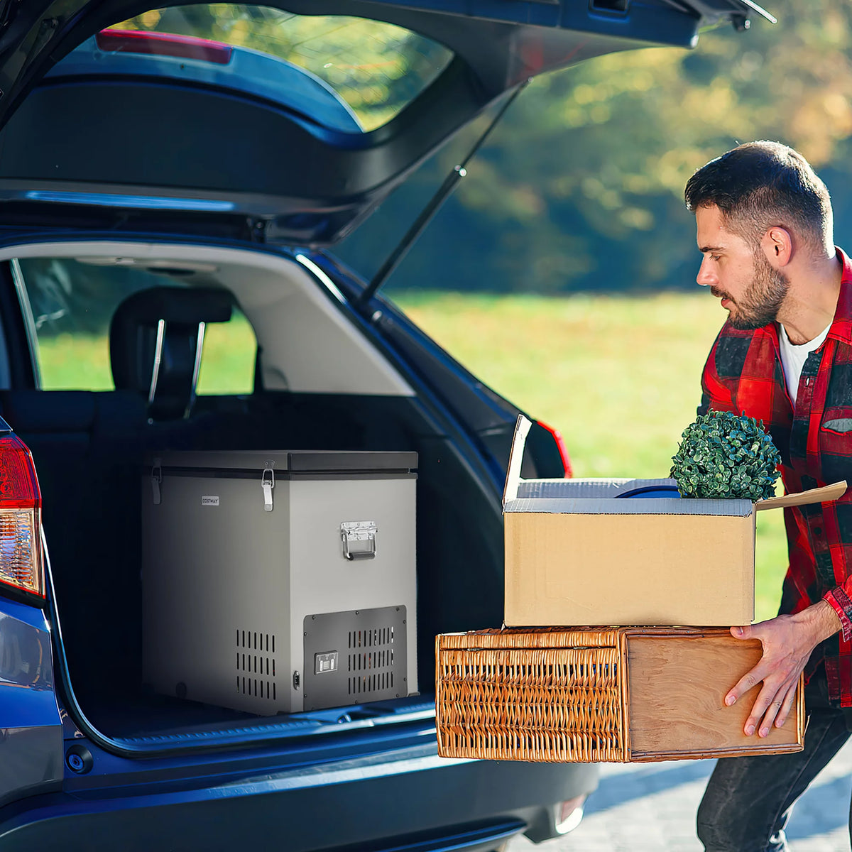 68 Quart Portable Car Refrigerator Freezer I5417