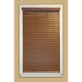 Cordless Faux Wood Room Darkening Horizontal Blinds Y35062