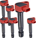 6pcs Ignition Coil Pack for Honda Saturn Acura Odyssey Pilot Ridgeline Accord V6 3.0L 3.2L 3.5L 3.7L 1999-2008 L841