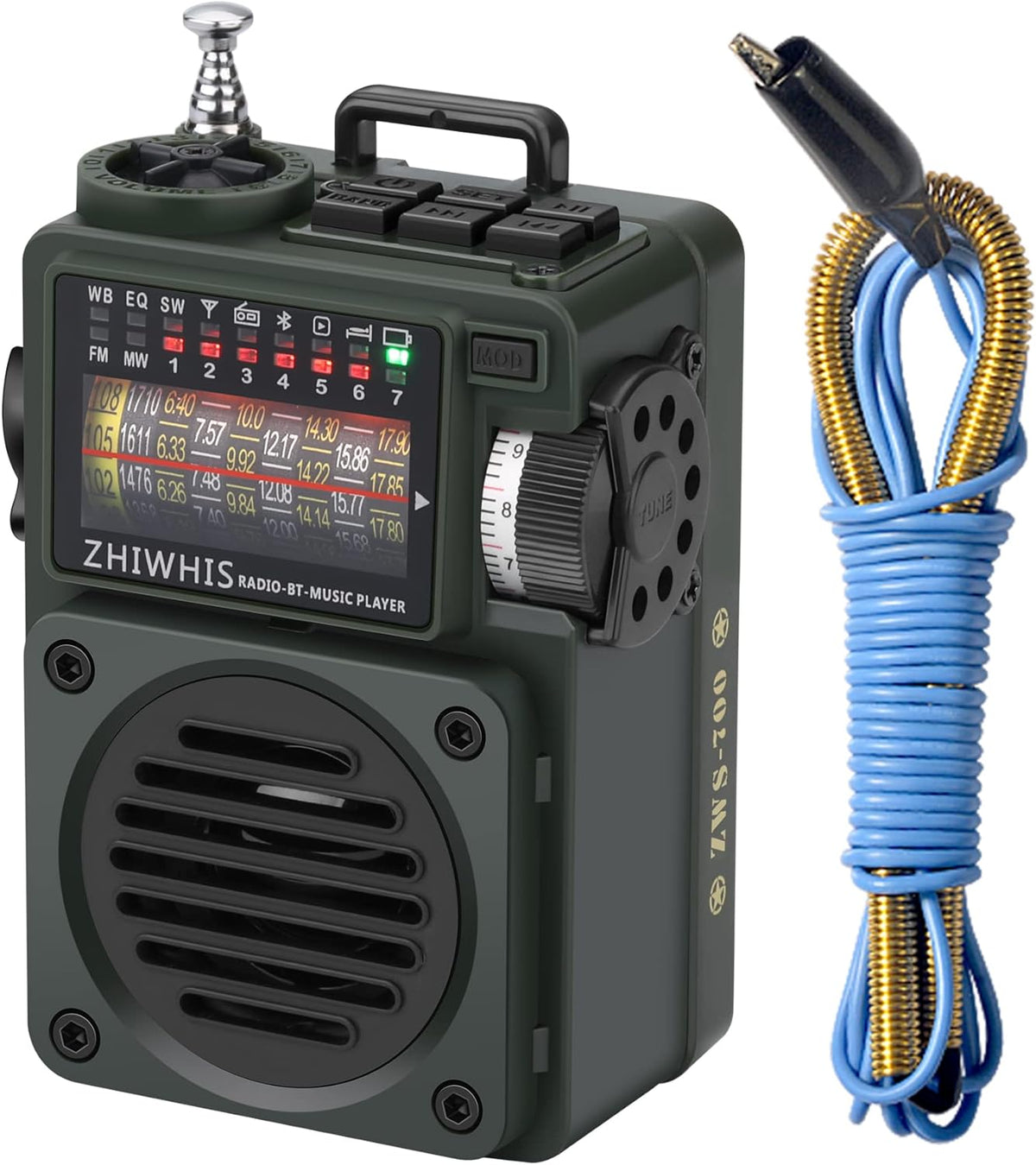 Bluetooth Speaker with AM FM Shortwave Radio T192417