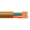 250 ft. 18/6 Solid Brown Thermostat Wire U2636