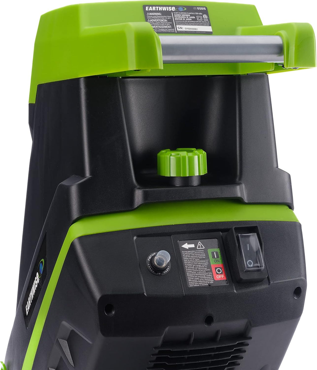 15-Amp Electric Corded Chipper/Shredder with Collection Bag E317569