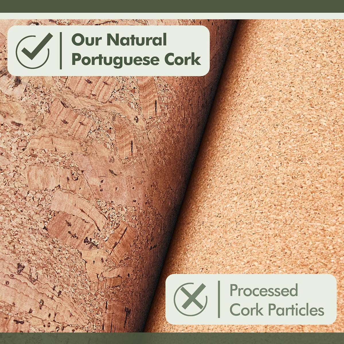 4MM 72” x 26” Cork Yoga Mat Y8425