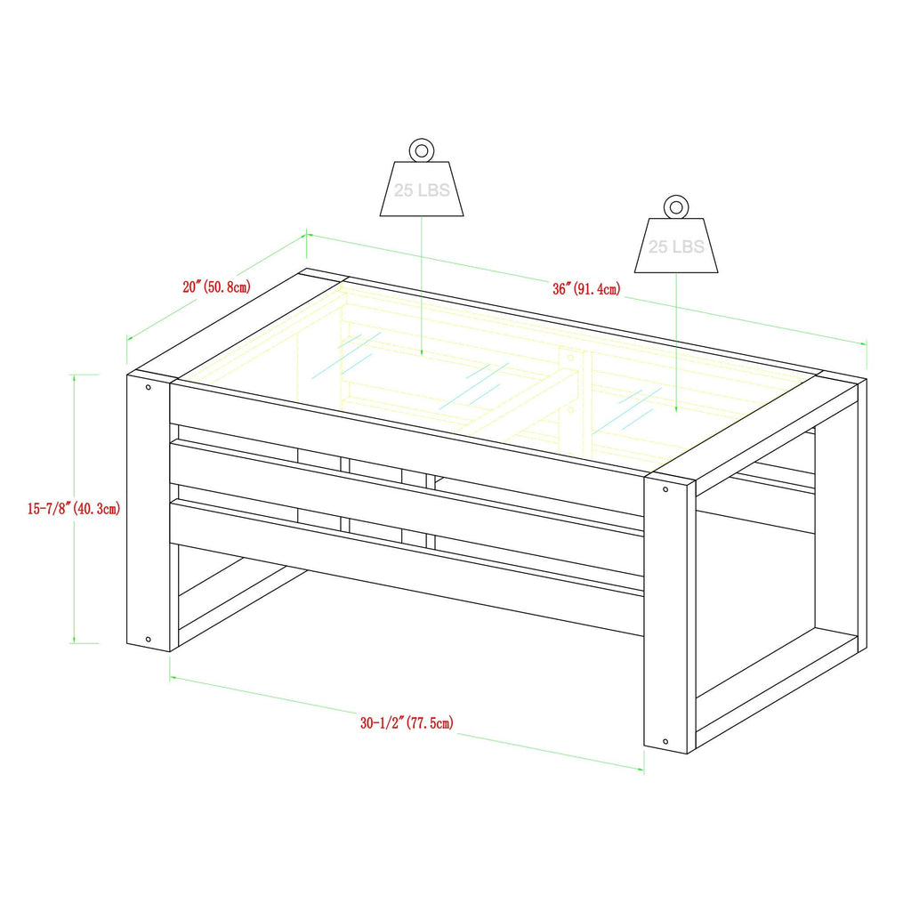 Acacia Outdoor Coffee Table X89775