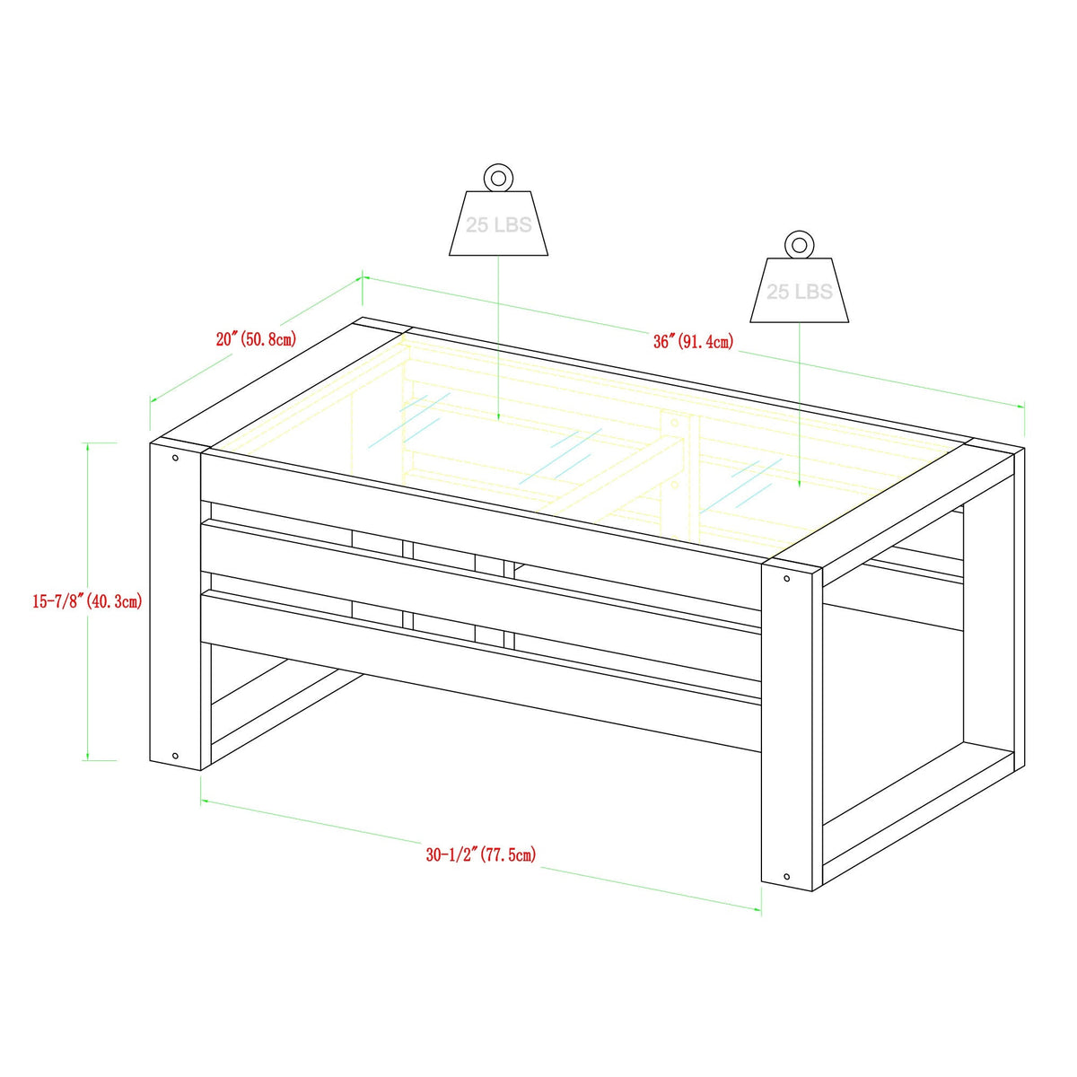 Acacia Outdoor Coffee Table X89775