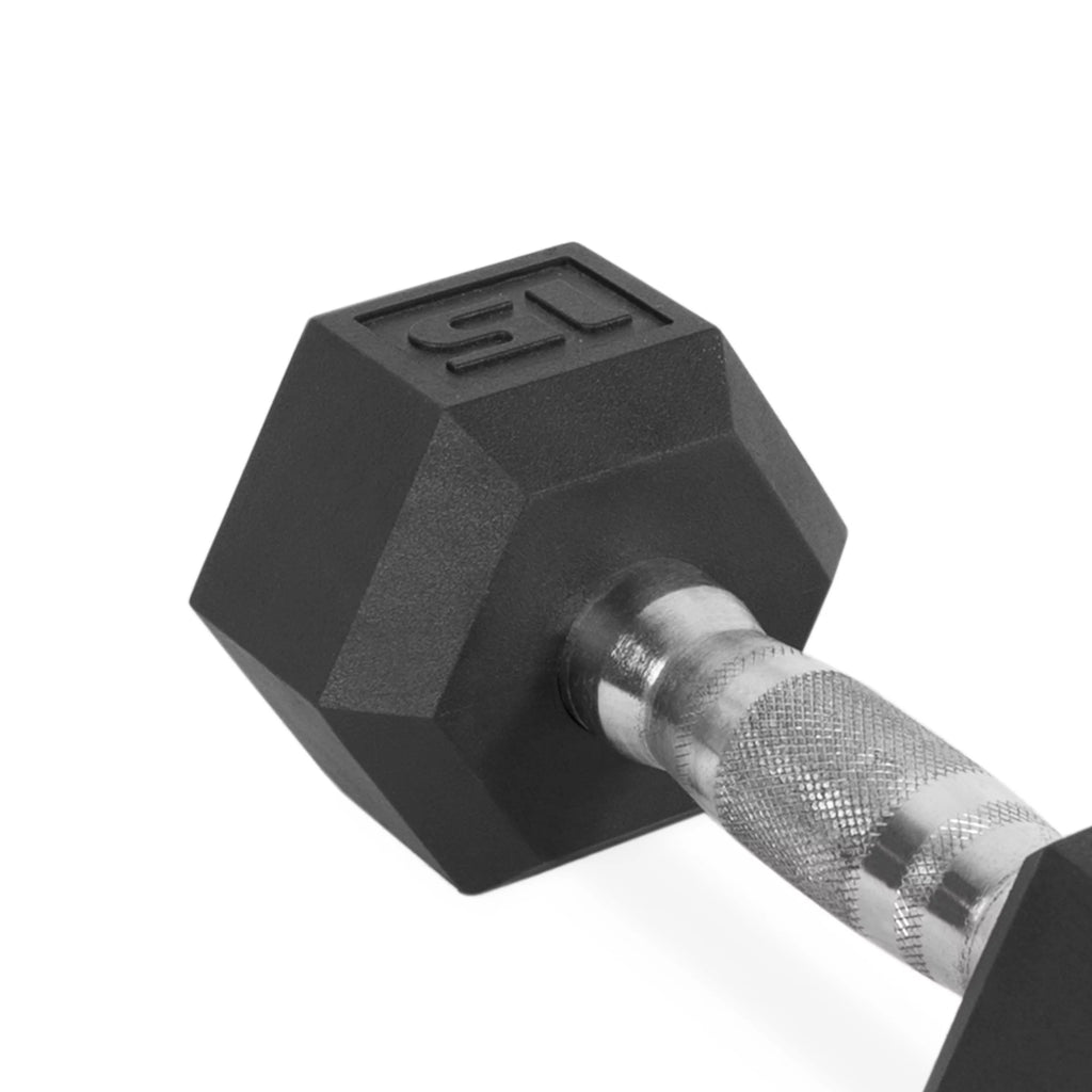 85 lbs Coated Hex Dumbbell O786811