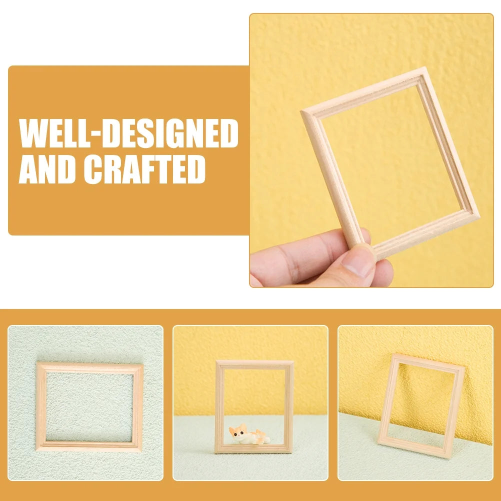 6 Pcs Wood Dollhouse Furniture Kit D3012