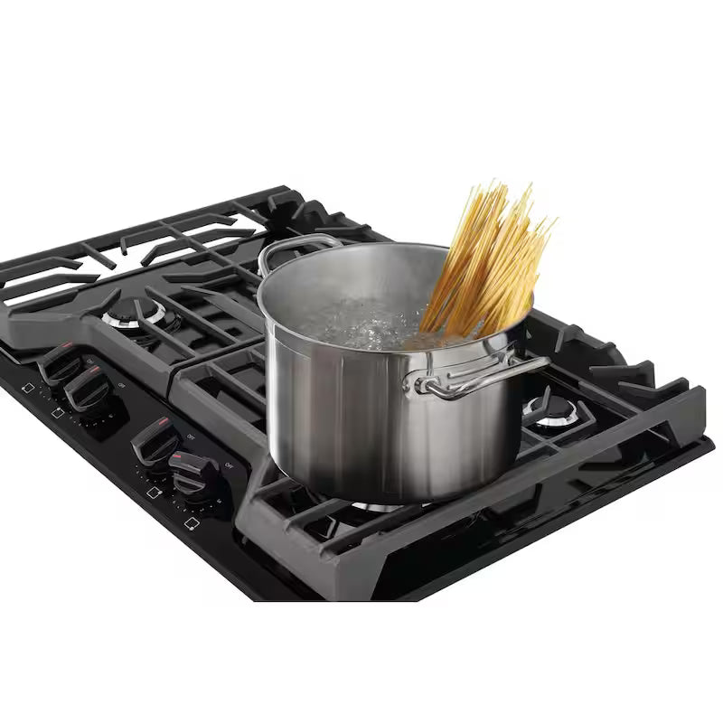Black 4-Burner Gas Cooktop O970
