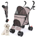 Foldable Pet Stroller with Cup Holder M43764