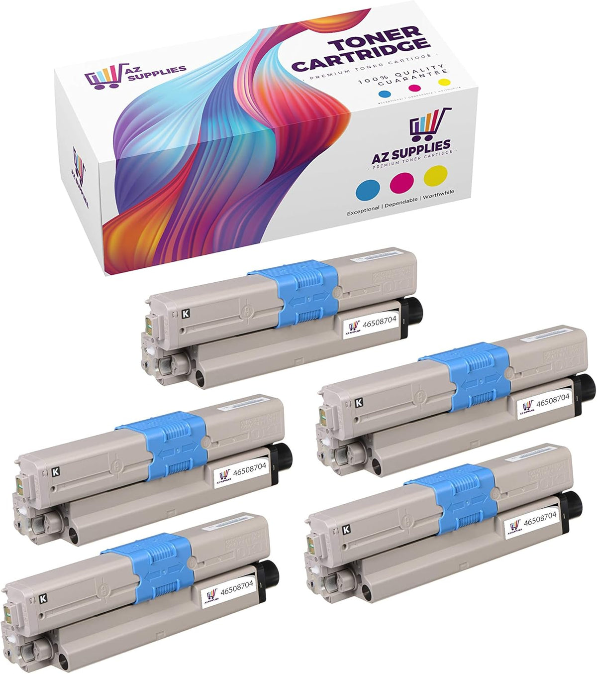 Black Toner Cartridge 5 Packs L60944