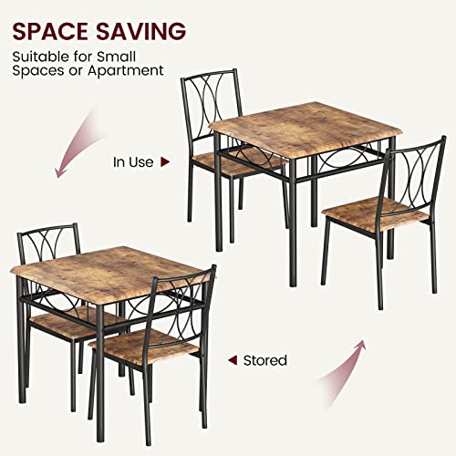 Dining Table Set for 4 with 4 Chairs G2070