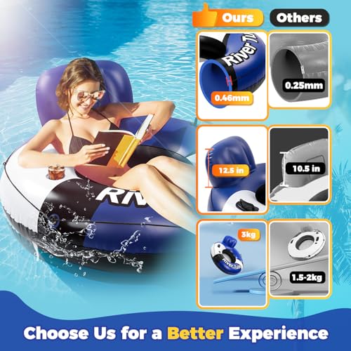 Inflatable Pool Float with Canopy and Cup Holder Q2639