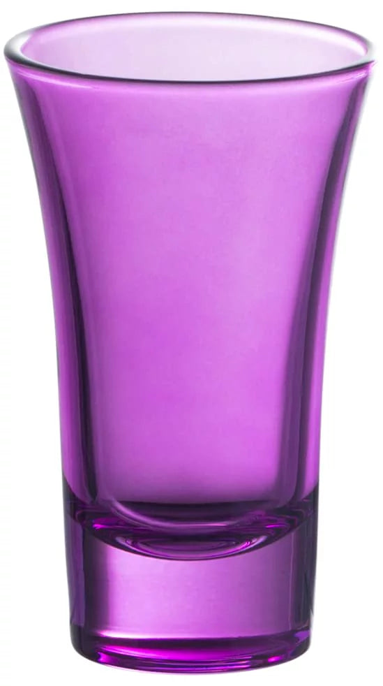 Purple 2 Oz Set of 6 Colored Shot Glasses P10367