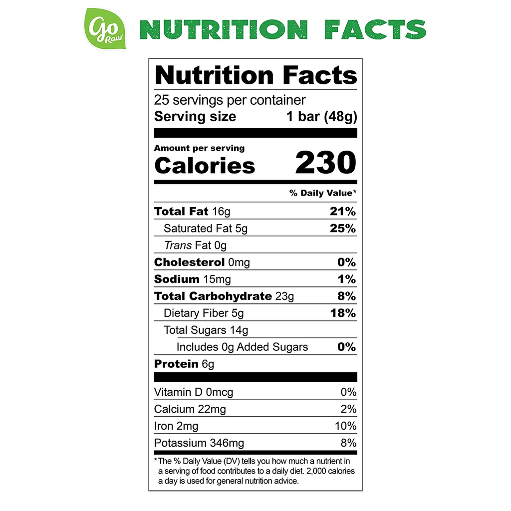 Organic Sprouted Bars Spirulina Sesame - 25 Bars B6521