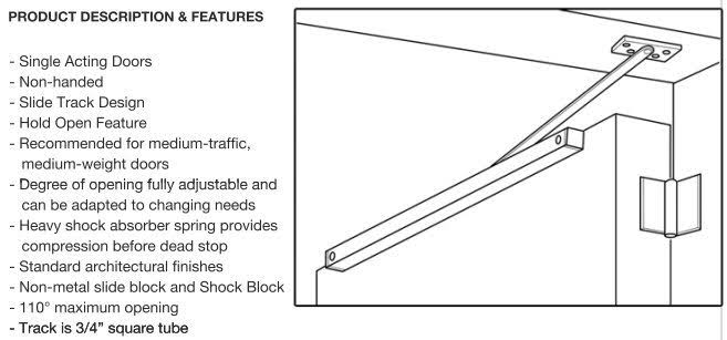 Overhead Door Holder Satin Nickel Q24202