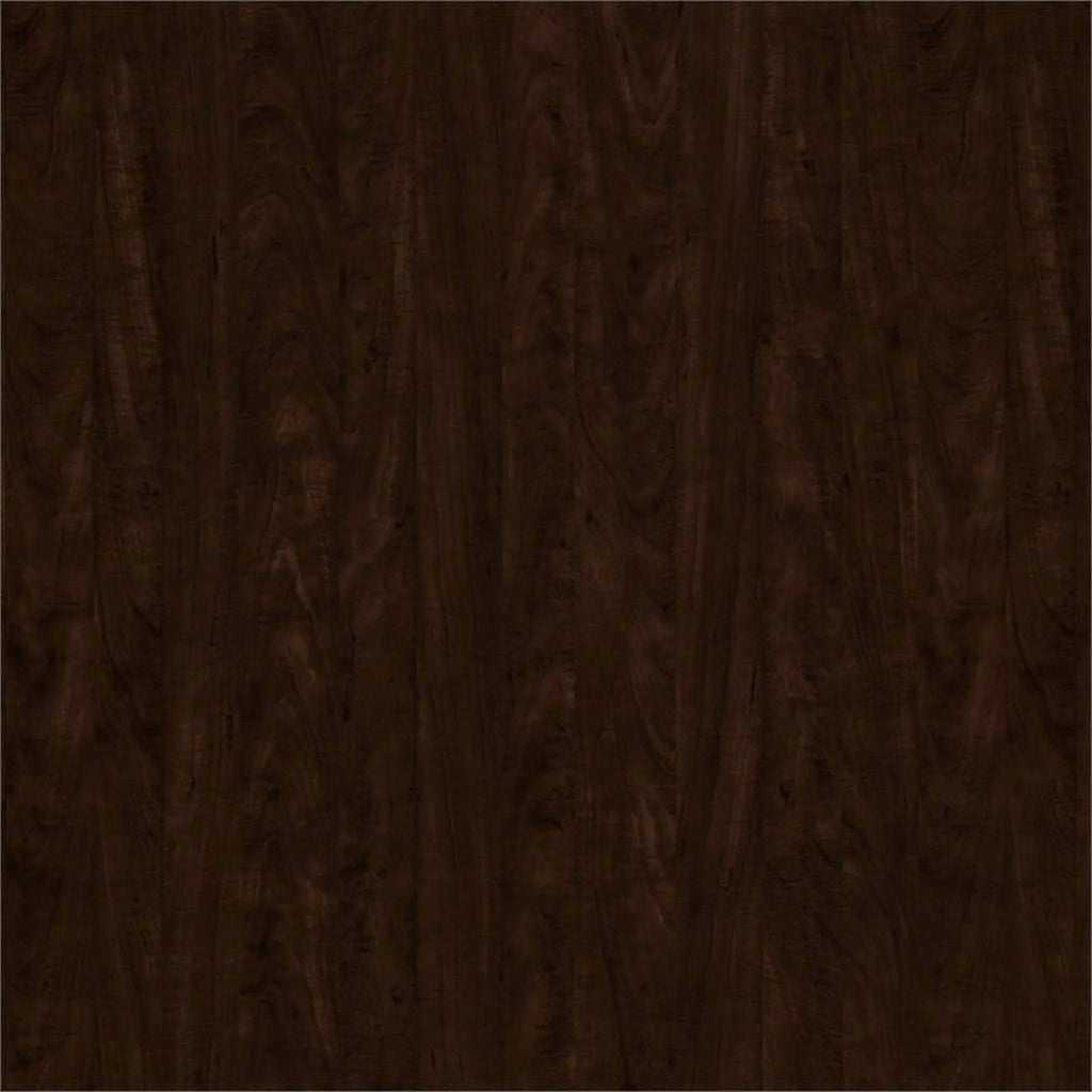 Chocolate Engineered Wood Full Murphy Bed with Closet Organizer N7651