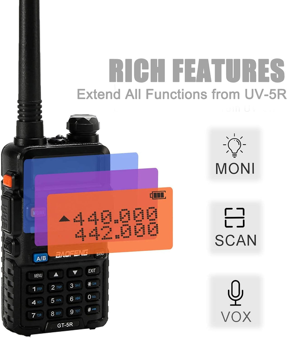 6pcs Dual Band Walkie Talkies Two Way Radio with Six-Way Charger and Programming Cable V84822