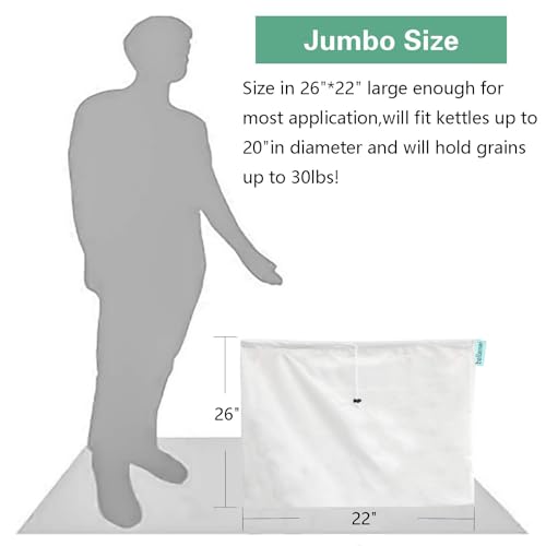 Extra Large Reusable 2 Pack 250 Micron Fine Mesh Brew Bags W928203