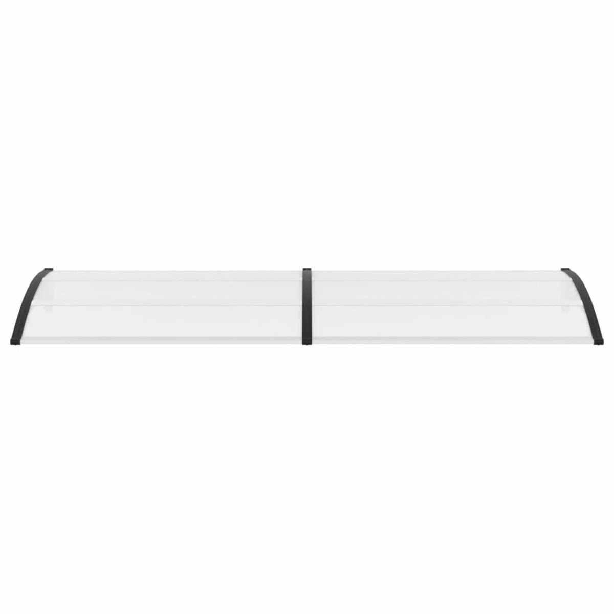 Door Canopy Black and Transparent 118.1"x31.5" PC A609173