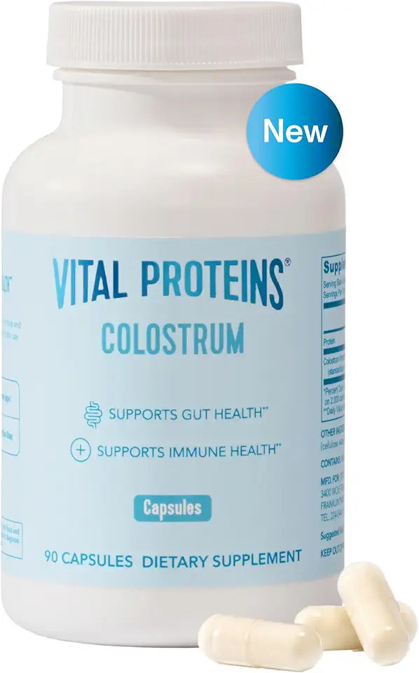 Bovine Colostrum Supplement 90 Capsules Unflavored X9223