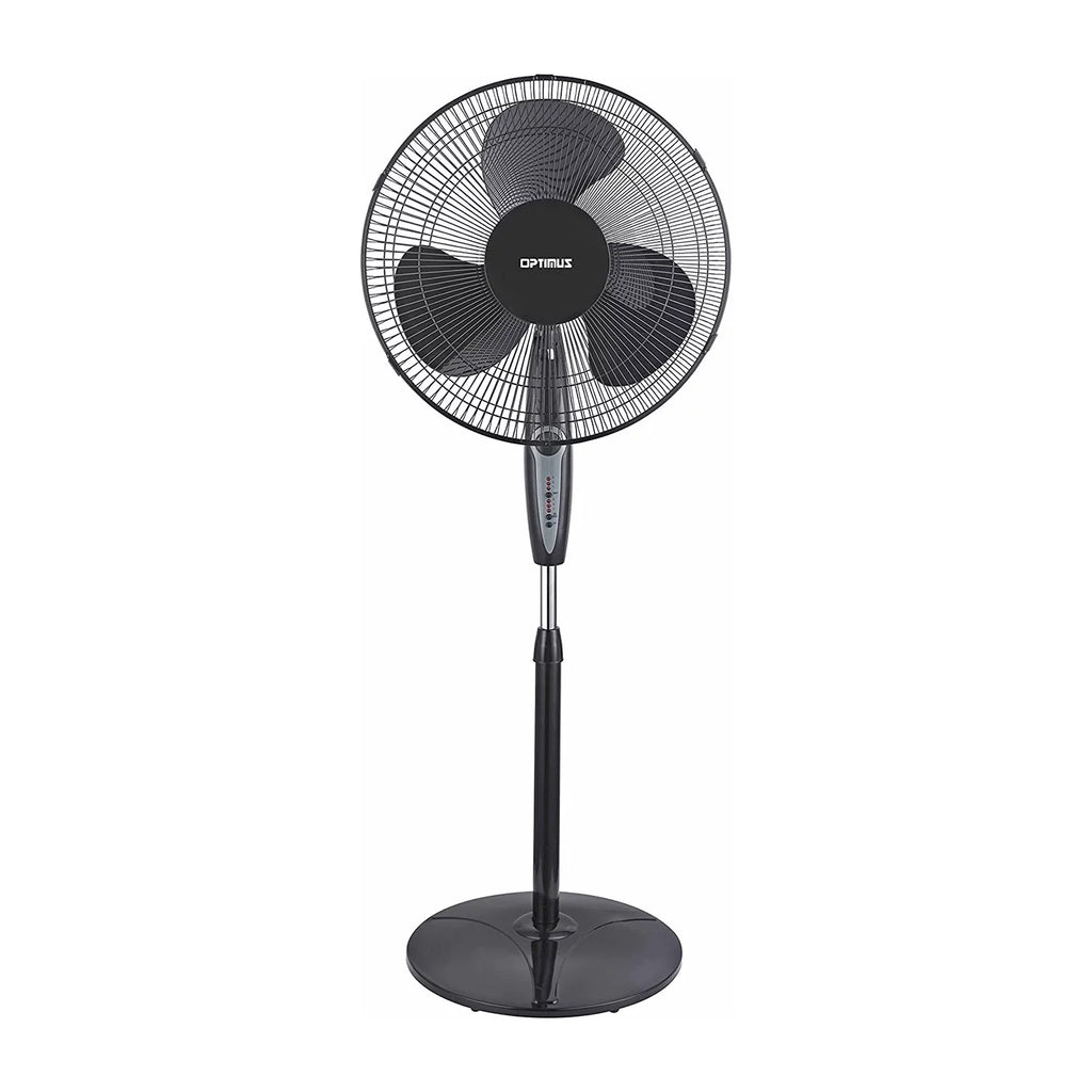 18 Inch Adjustable Height Oscillating Pedestal Fan, Black X772
