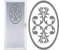Front Door Etched Glass Vinyl Decals Privacy Safety Stickers Film M614327