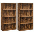 5-Tier Rustic Brown Bookshelf E63848