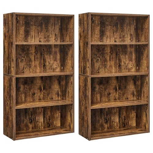 5-Tier Rustic Brown Bookshelf E63848