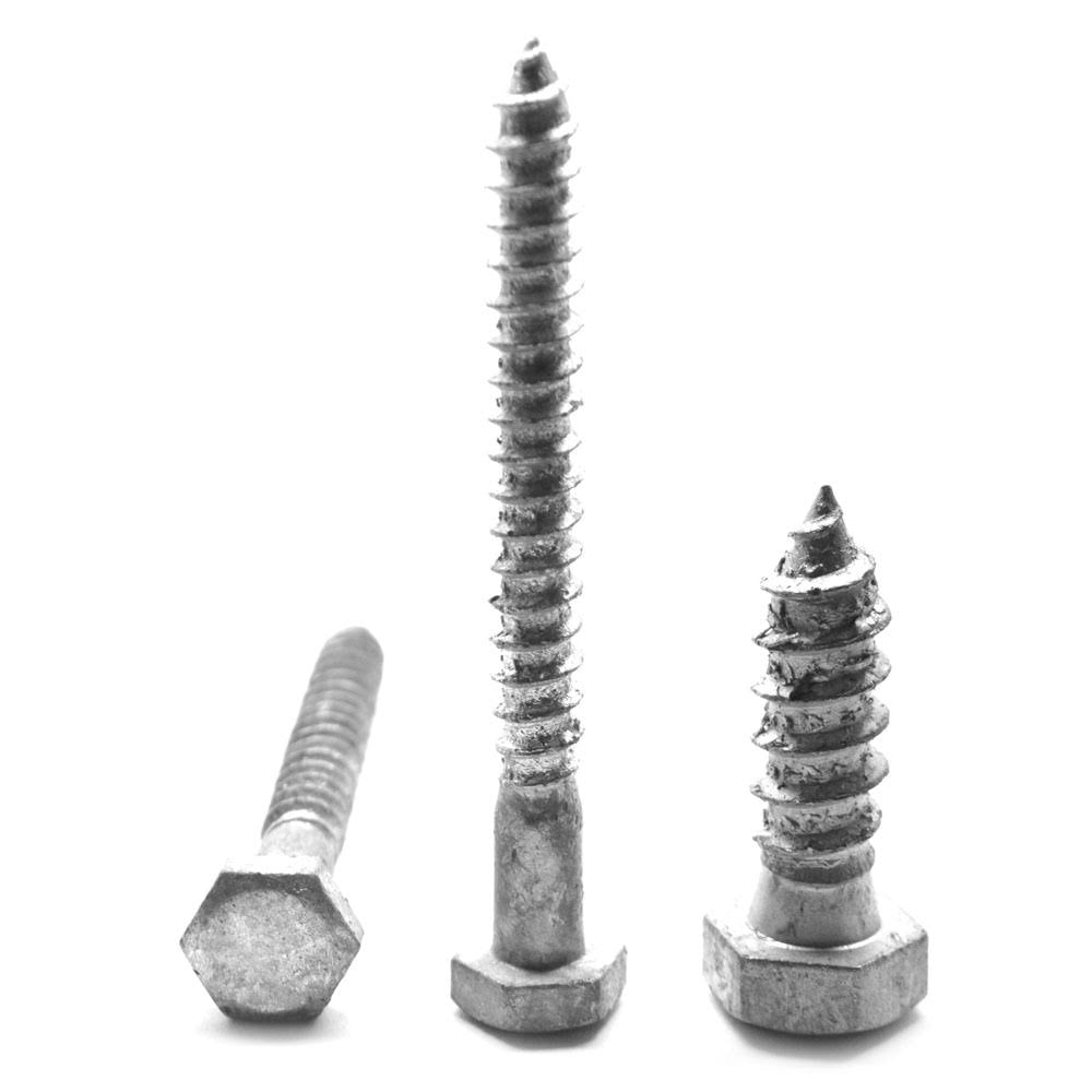 5/8x22-5 x 3x22 Hex Lag Screw Low Carbon Steel Hot Dip Galvanized Pk 50 Y878