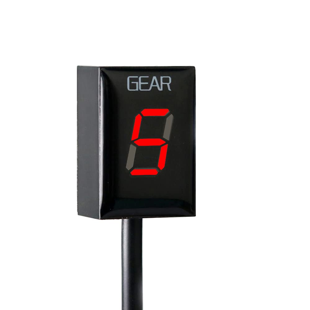 Motorcycle Gear Indicator 1-6 Level LED Display Waterproof (White) Z900