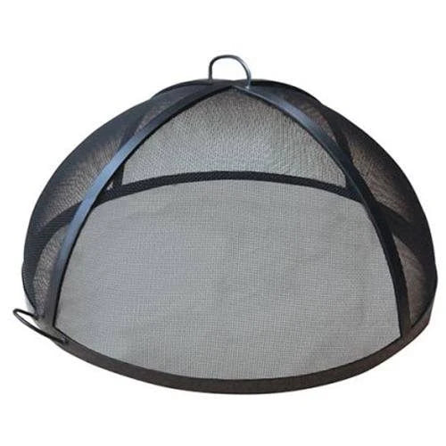 49x22 Welded Carbon Steel Dome Fire Pit Safety Screen T583406