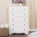 5 Drawer White Chest U53676