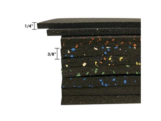 3/8 in. x 4 ft. x 5 ft. Blue Dot Rubber Flooring W83367