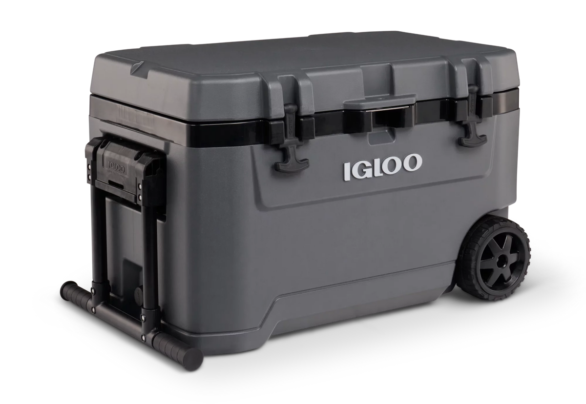72 Quart Ice Chest Cooler with Wheels Gray S893406