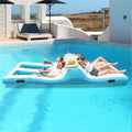 Floating 4 Person Inflatable Lounge Raft F4592