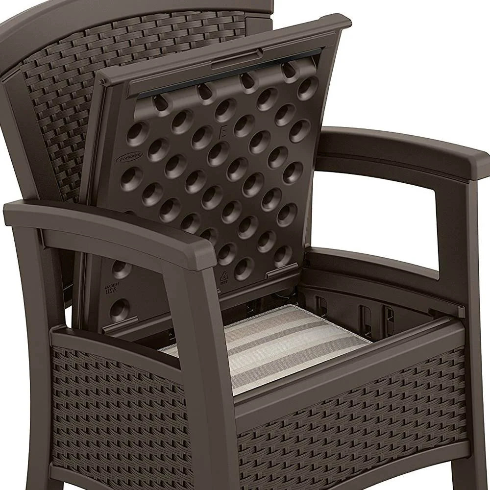 Resin Club Chair with Storage A291127