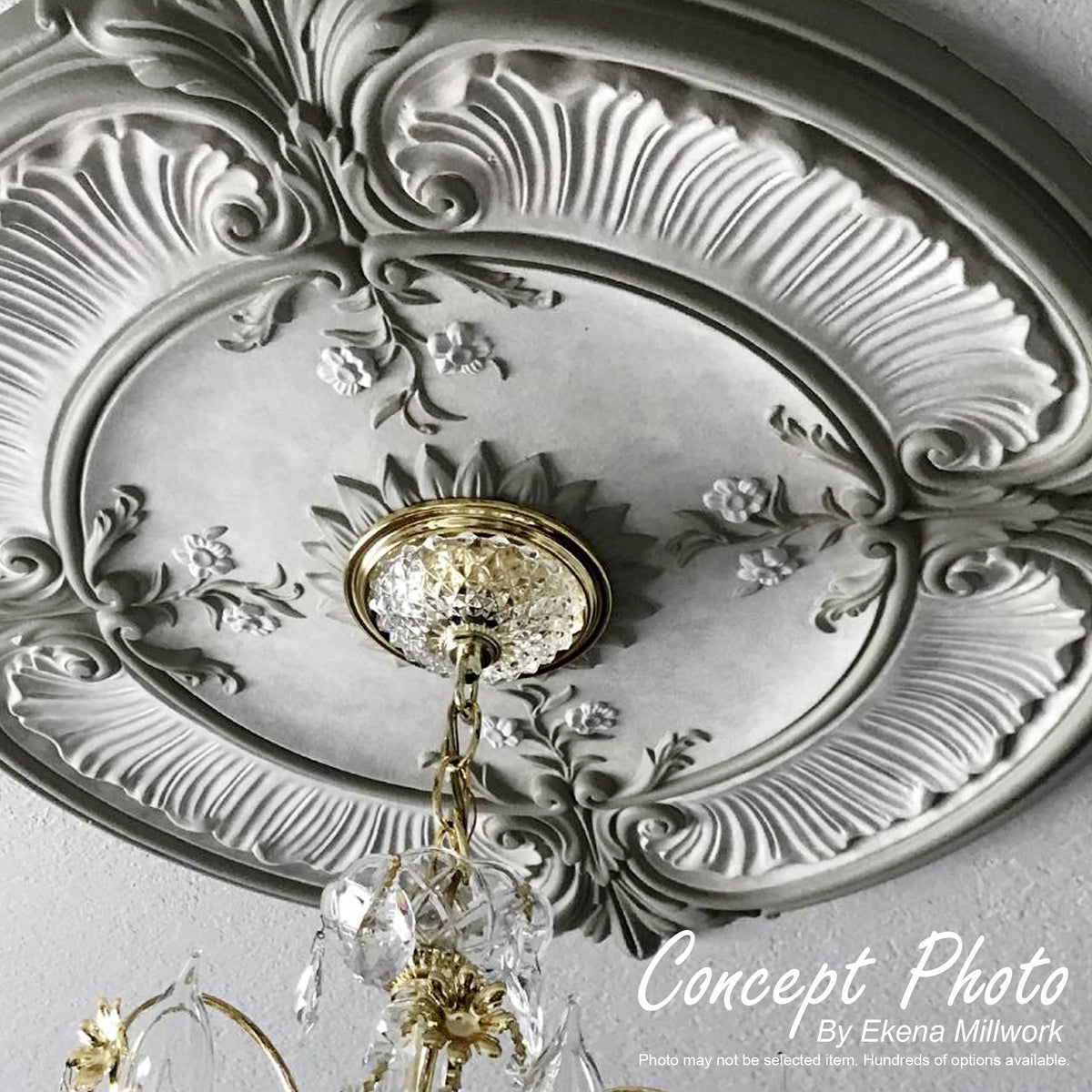 18x22OD x 3 5/8x22ID x 1 1/8x22P Ceiling Medallion P60398