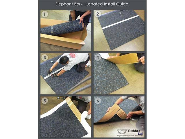3/8 in. x 4 ft. x 5 ft. Blue Dot Rubber Flooring W83367