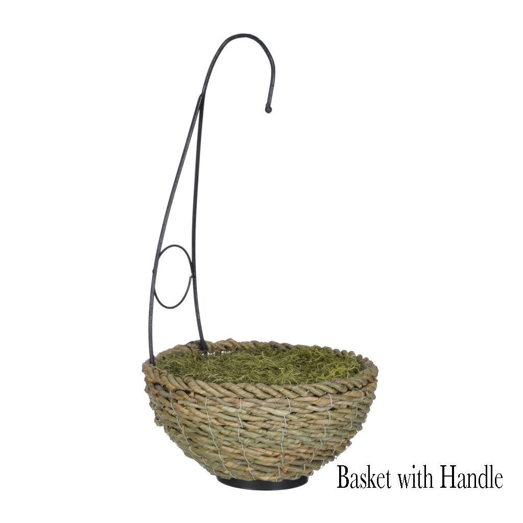 Artificial Hibiscus Hanging Basket Sunset Orange X798077
