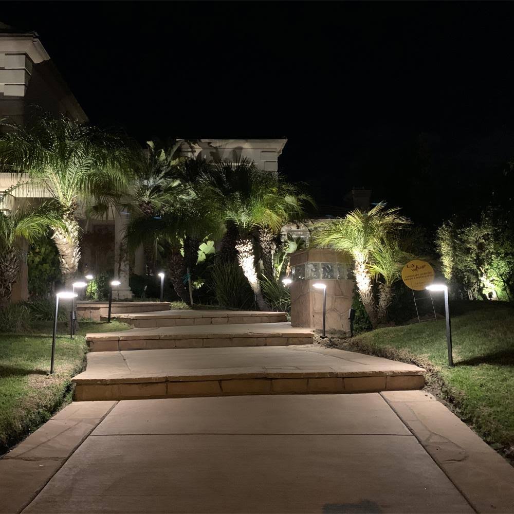 Black Stainless Steel Directional Path Light LED Bollard Landscape Lighting Q560