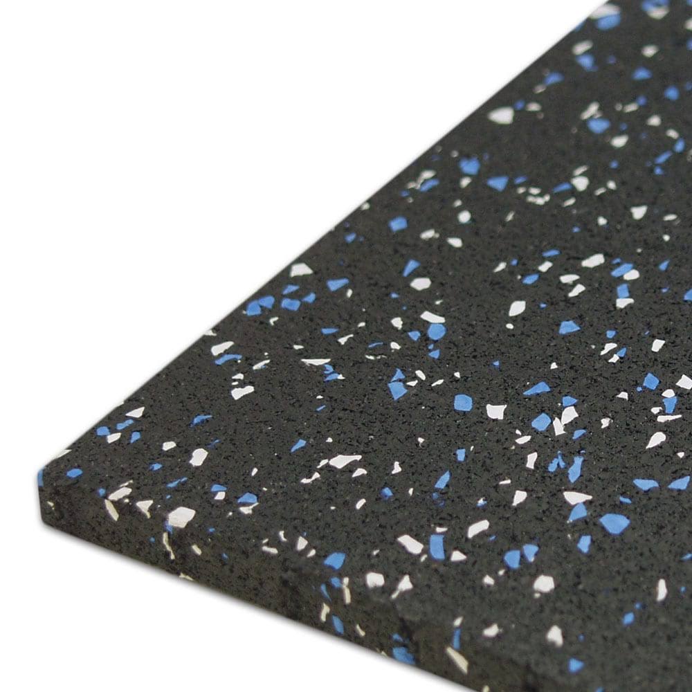 3/8 in. x 4 ft. x 5 ft. Blue Dot Rubber Flooring W83367