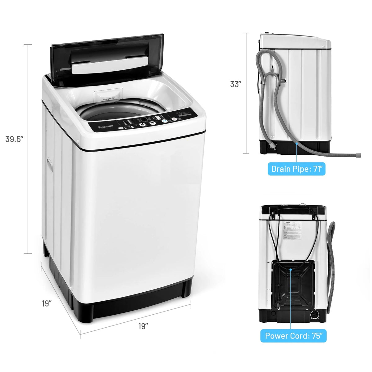 Compact 11 lbs Capacity Washing Machine I27630