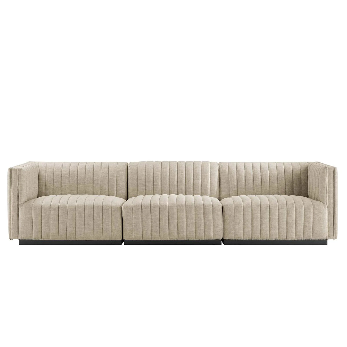 Tufted Upholstered Fabric Sofa V579