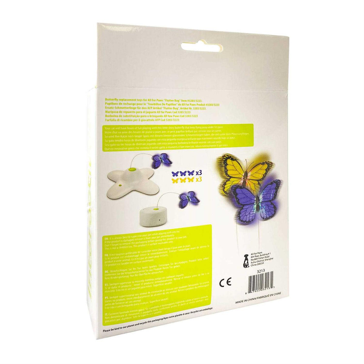 Interactive Cat Butterfly Flutter Replacements Toy H450